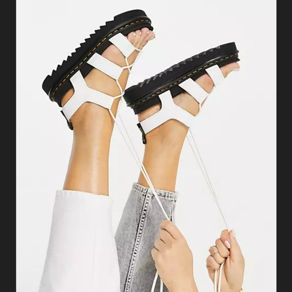 Dr. Martens White Gladiator Sandals - Picture 2 of 5